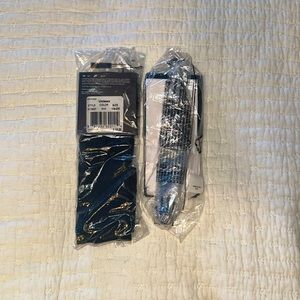 Nike White and Black Dri-fit tie headbands